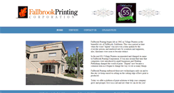 Desktop Screenshot of fallbrookprinting.com
