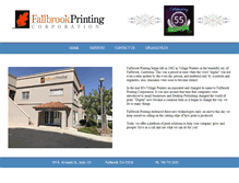 Tablet Screenshot of fallbrookprinting.com